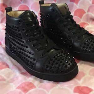 Christian Louboutin, Louis flat leather sneakers